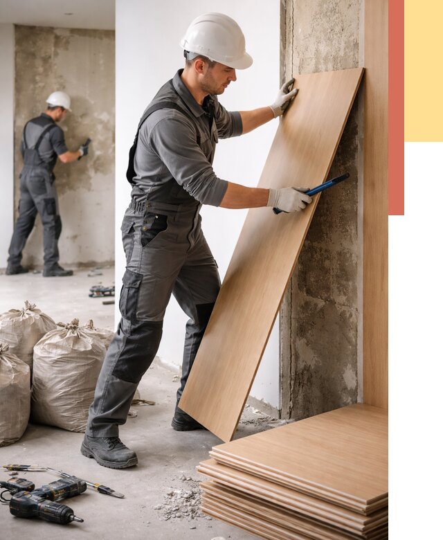 Демонтаж стеновых панелей в Березниках от 3605 руб. за м² быстро и недорого | ОТДЕЛОЧНИК-Брз