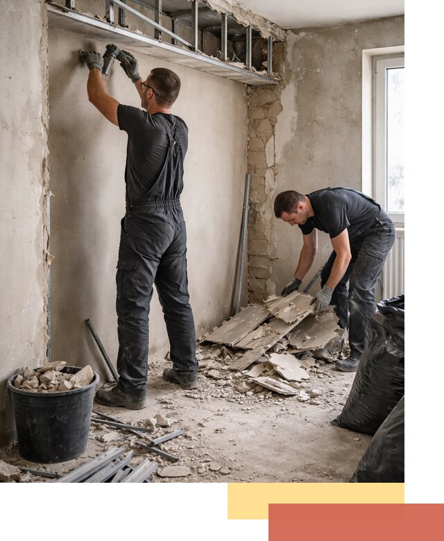 Демонтаж короба из гипсокартона в Березниках быстро и аккуратно