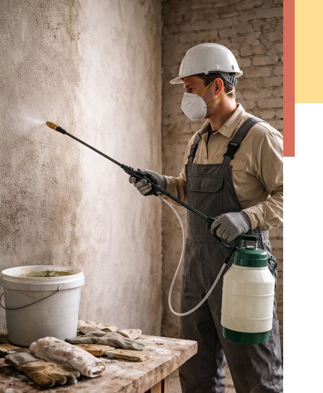 Антисептическая обработка стен в Березниках от 1236 руб. — быстро и недорого | ОТДЕЛОЧНИК-Брз