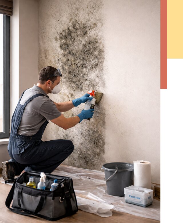 Удаление плесени со стен в Березниках от 2214 руб. — быстро и недорого | ОТДЕЛОЧНИК-Брз