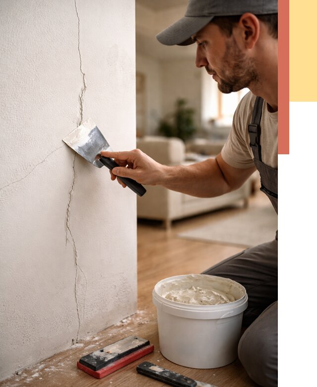 Заделка трещин и сколов в Березниках от 2523 руб. — быстро и недорого | ОТДЕЛОЧНИК-Брз