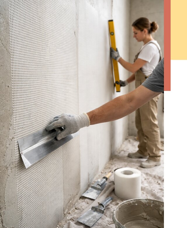 Армирование стен стеклосеткой в Березниках от 3296 руб. под ключ | ОТДЕЛОЧНИК-Брз