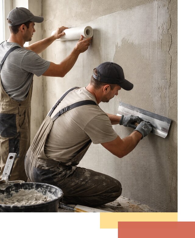 Армирование стен стеклосеткой в Березниках для прочной отделки