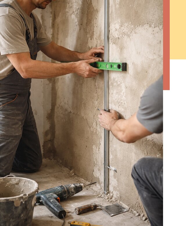 Установка штукатурных маяков в Березниках от 7209 руб. — быстро и недорого | ОТДЕЛОЧНИК-Брз