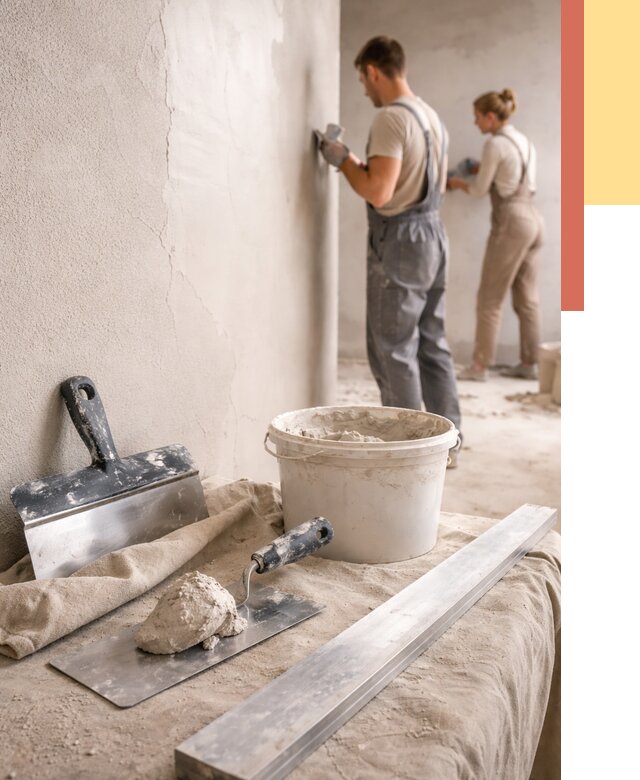 Штукатурка стен гипсовая в Березниках от 4635 руб/м2 — быстро и недорого | ОТДЕЛОЧНИК-Брз