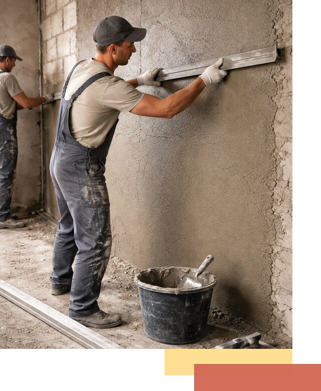 Штукатурка стен цементно-песчаная в Березниках профессионально