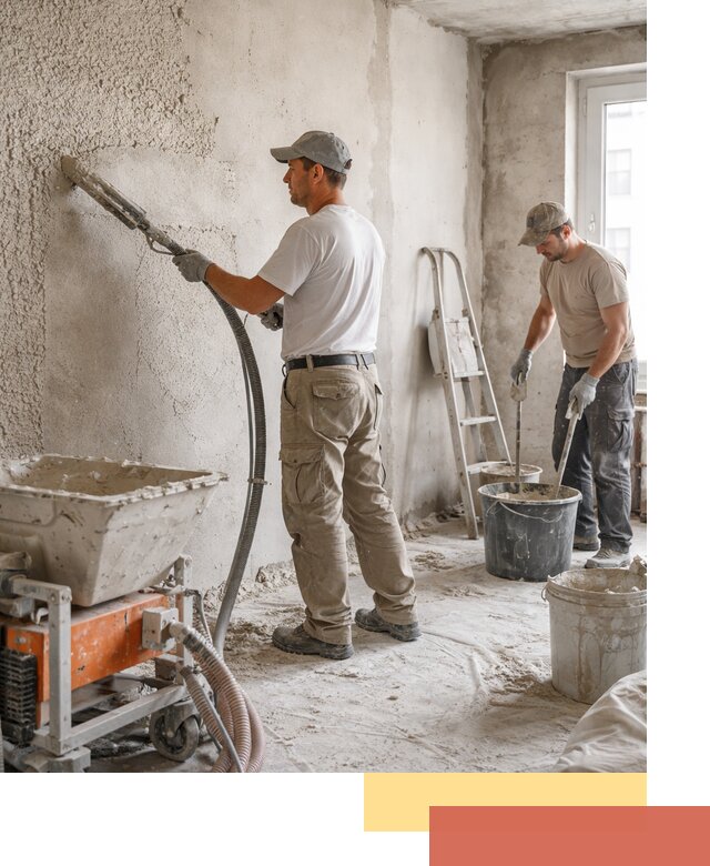 Машинная штукатурка стен в Березниках — быстро и качественно