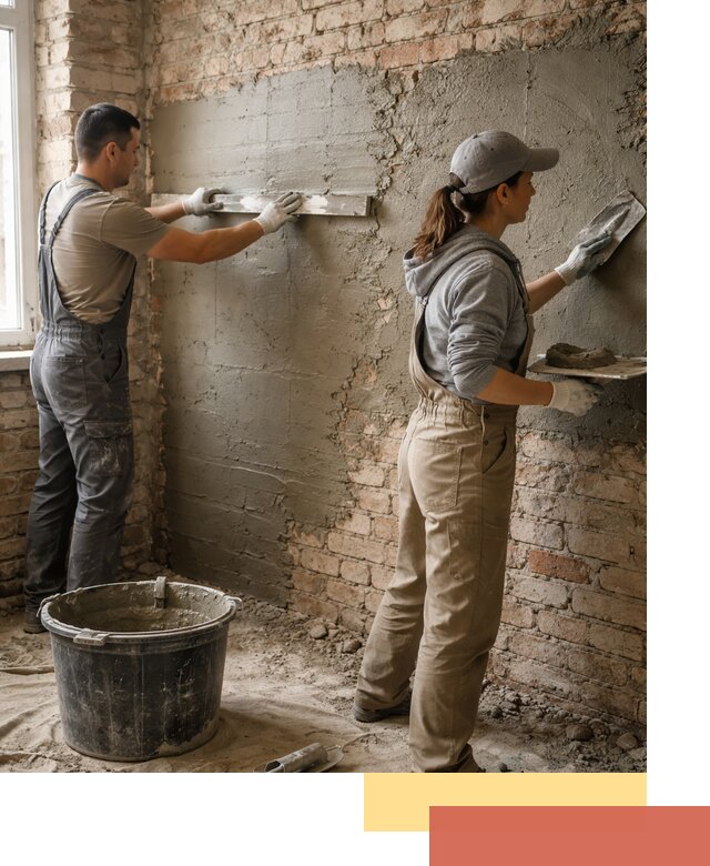 Штукатурка кирпичных стен в Березниках — качественно и надежно