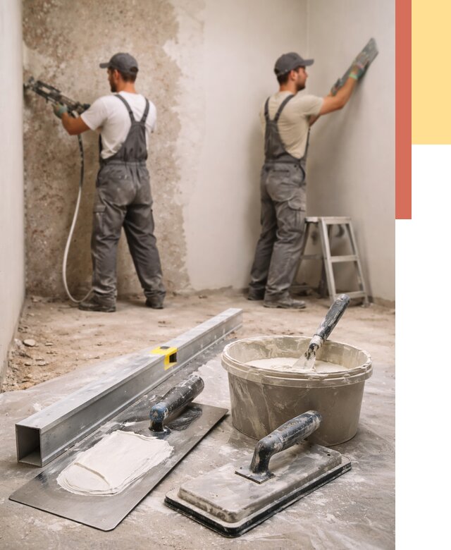 Штукатурка стен под обои в Березниках от 4635 руб./м2 — выравнивание под обои | ОТДЕЛОЧНИК-Брз