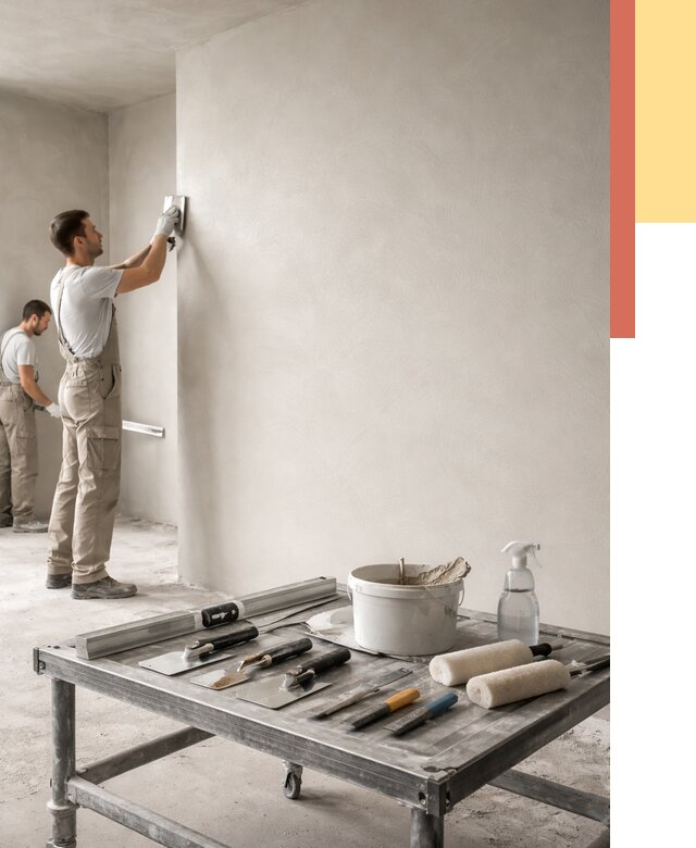 Штукатурка стен под покраску в Березниках от 4635 руб./м² — качественно и недорого | ОТДЕЛОЧНИК-Брз