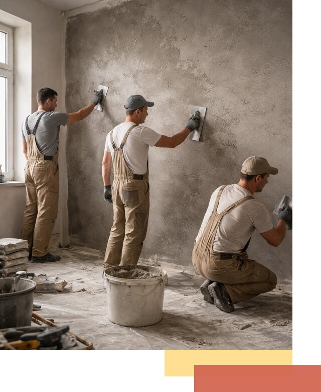 Декоративная штукатурка под бетон в Березниках для стен и потолков