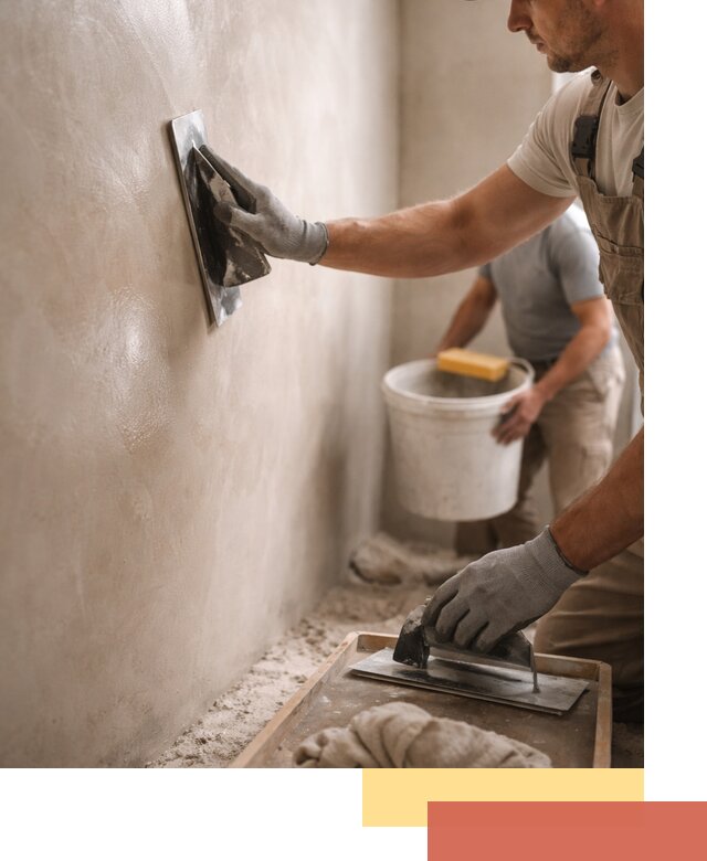 Нанесение марокканской штукатурки таделакт в Березниках
