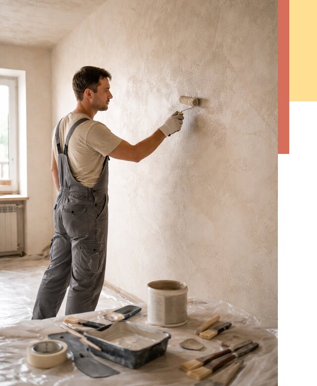 Нанесение лессирующей краски по декоративке в Березниках от 1802 руб. | ОТДЕЛОЧНИК-Брз