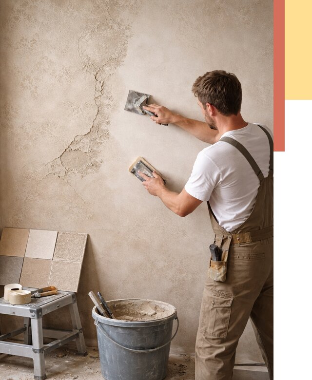 Ремонт декоративной штукатурки в Березниках от 4635 руб. под ключ | ОТДЕЛОЧНИК-Брз