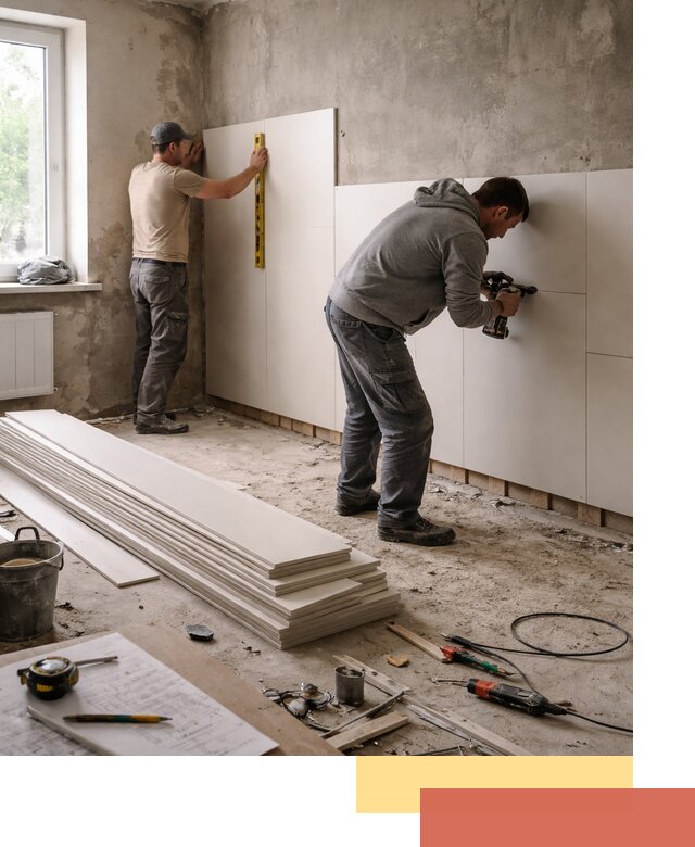 Монтаж ПВХ панелей на стены в Березниках качественно и быстро