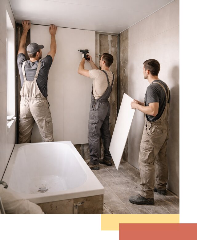 Отделка ванной панели ПВХ профессионально в Березниках