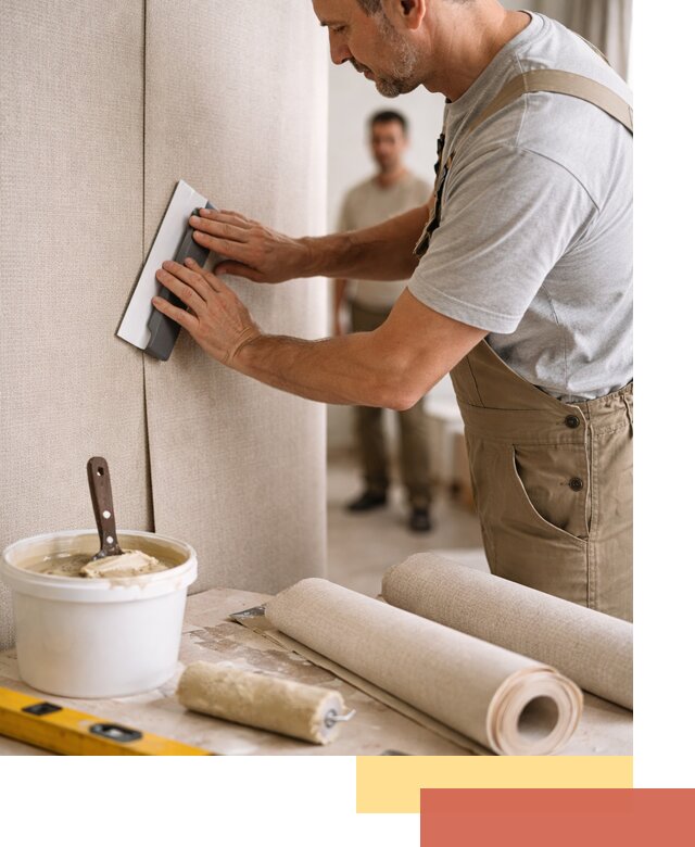 Поклейка текстильных обоев в Березниках профессионально и аккуратно