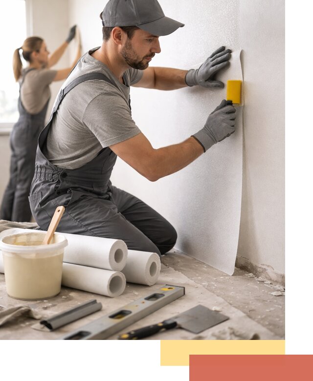 Поклейка стеклообоев профессионально в Березниках