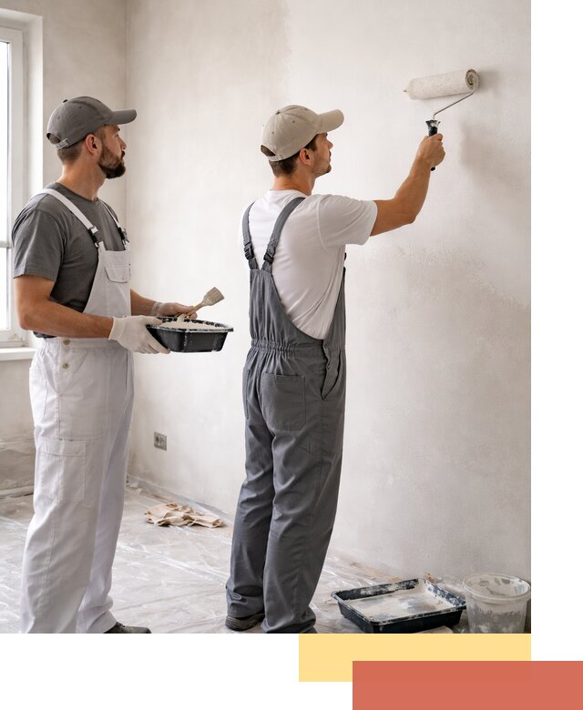 Покраска стен водоэмульсионной краской в Березниках