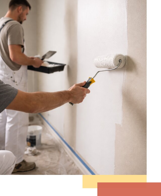 Покраска стен акриловой краской профессионально в Березниках