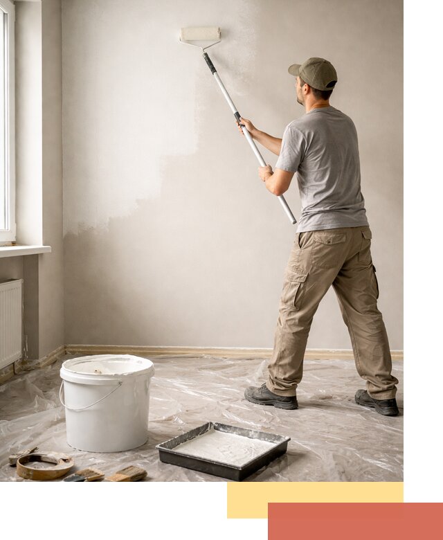 Покраска стен латексной краской в Березниках качественно и быстро