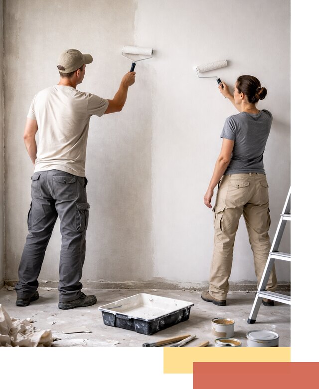 Окраска стен по стеклохолсту в Березниках качественно и долговечно