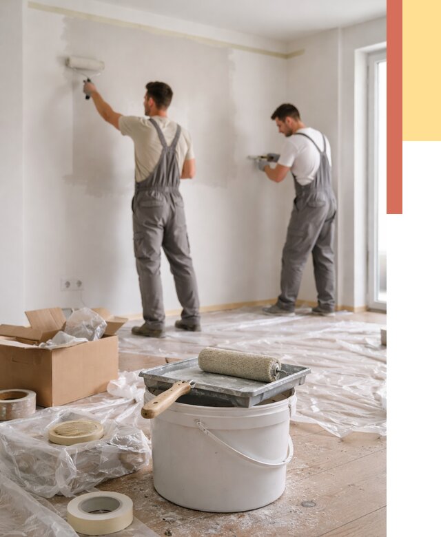 Покраска стен в квартире в Березниках от 2575 руб/м2 — быстро и недорого | ОТДЕЛОЧНИК-Брз