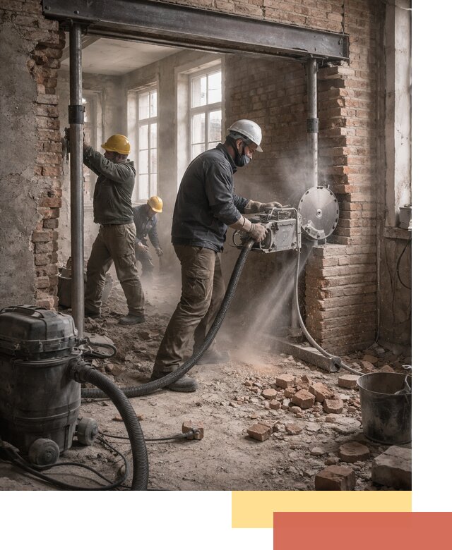 Прорезка проема в стене под дверной или оконный проем в Березниках