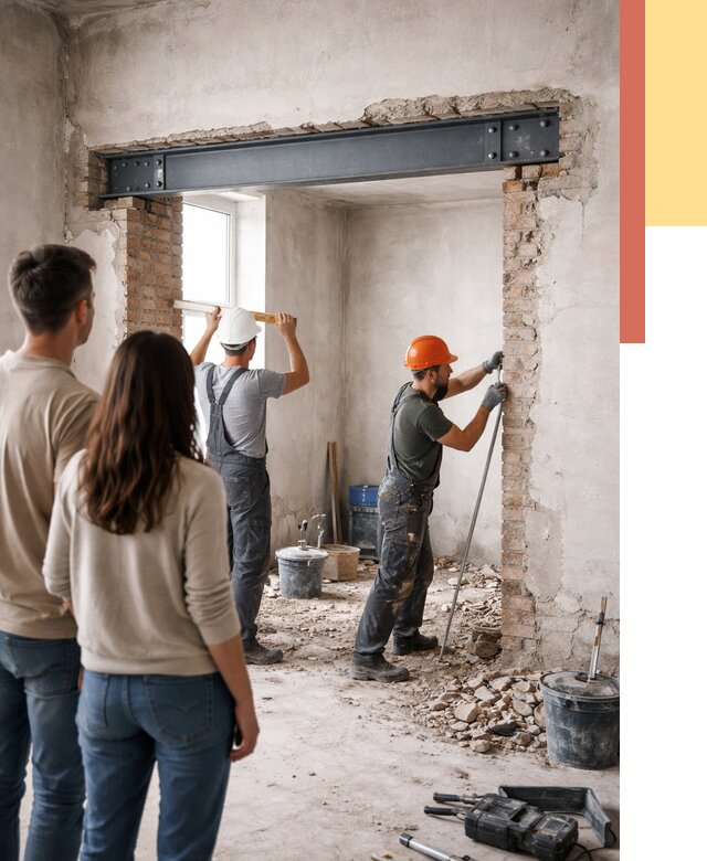 Усиление проема в стене в Березниках от 9784 руб. — усиление дверного проема металлоконструкцией | ОТДЕЛОЧНИК-Брз