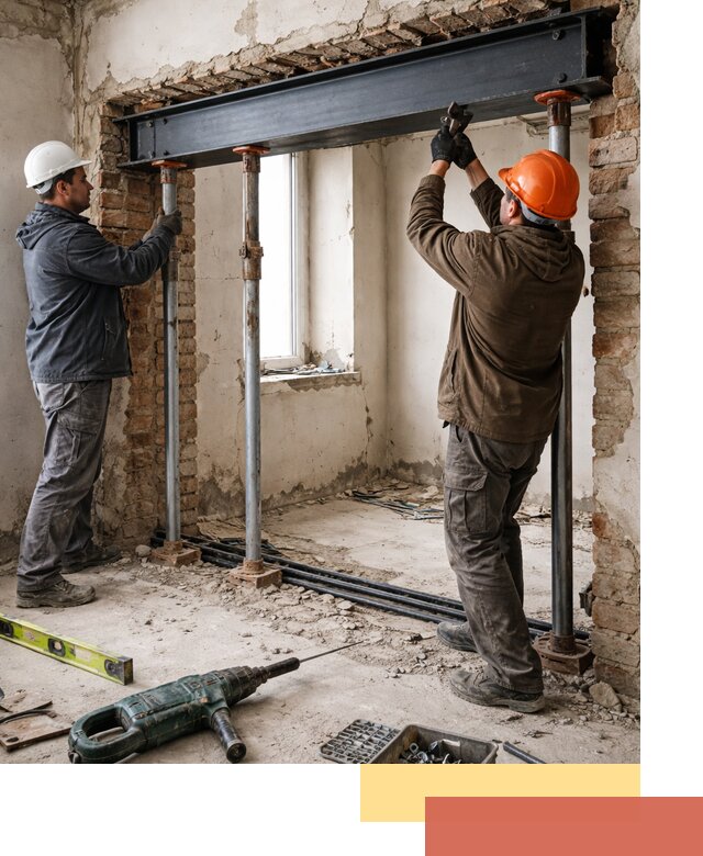 Усиление проема в стене в Березниках для расширения и безопасности