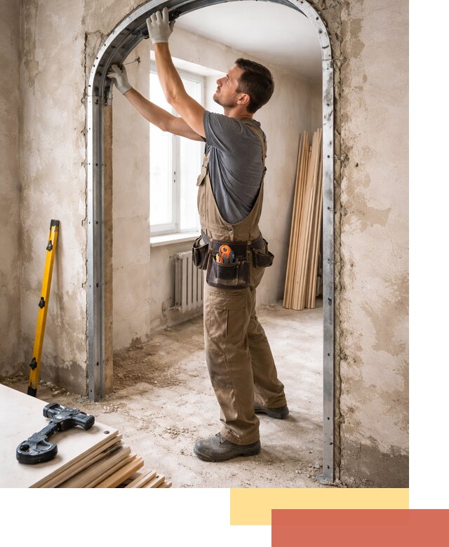 Устройство арочного проема в Березниках под ключ