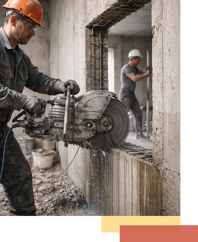 Алмазная резка проемов в Березниках быстро и точно