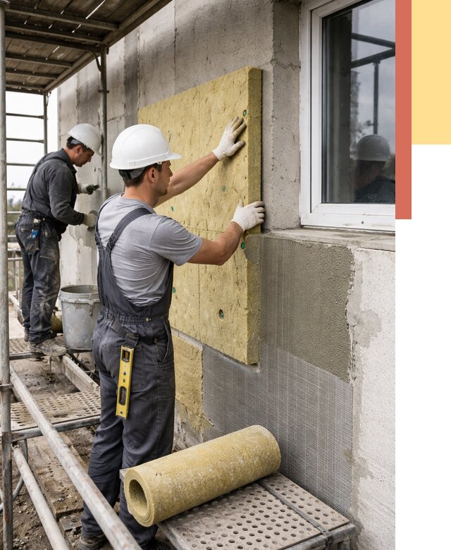 Утепление стен в Березниках от 4429 руб. под ключ — быстро и недорого | ОТДЕЛОЧНИК-Брз