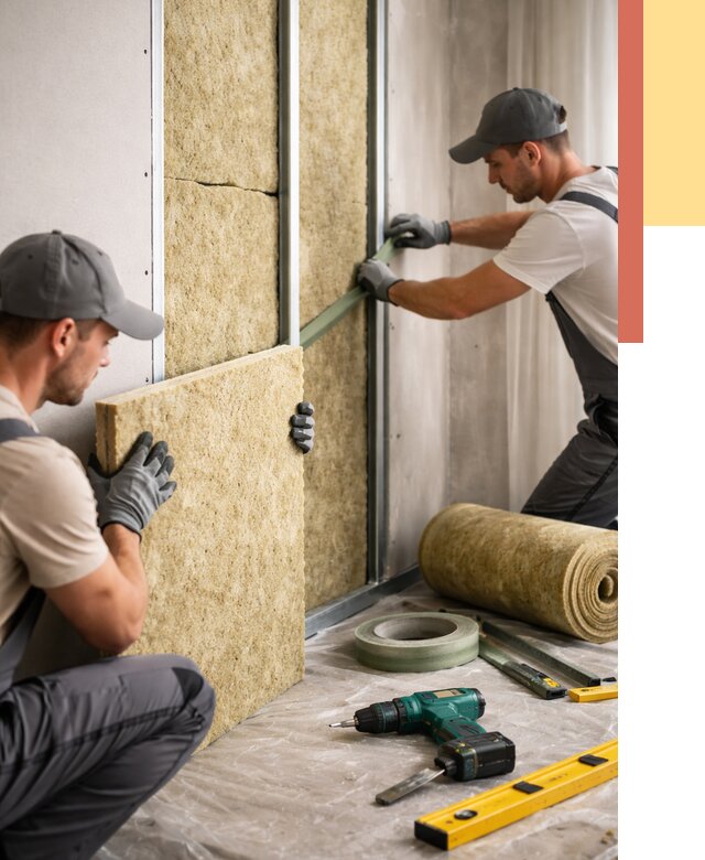 Шумоизоляция стен в Березниках под ключ от 1905 руб. | ОТДЕЛОЧНИК-Брз