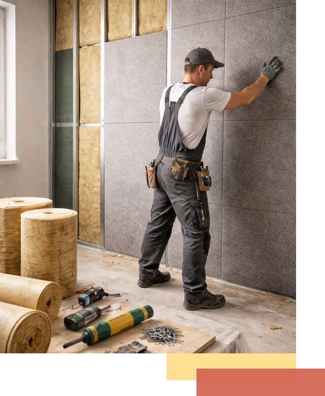 Профессиональная шумоизоляция стен в Березниках для квартиры и офиса