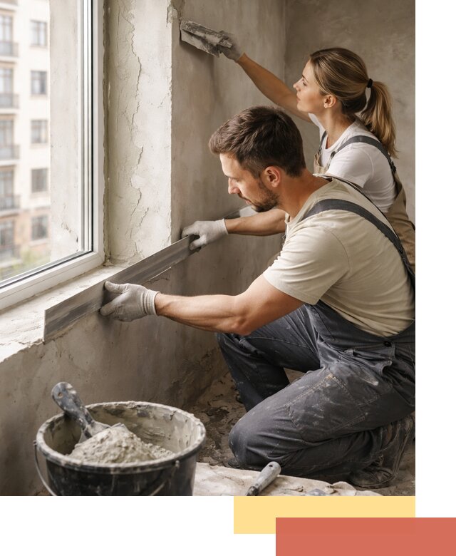 Штукатурка откосов дверей и окон профессионально в Березниках