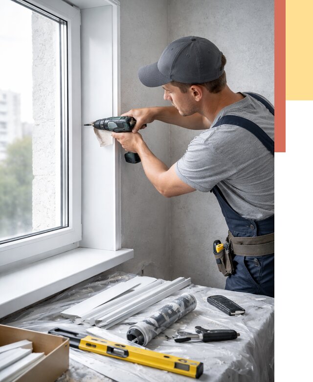 Установка пластиковых откосов в Березниках от 2317 руб. | ОТДЕЛОЧНИК-Брз монтаж, быстро и недорого