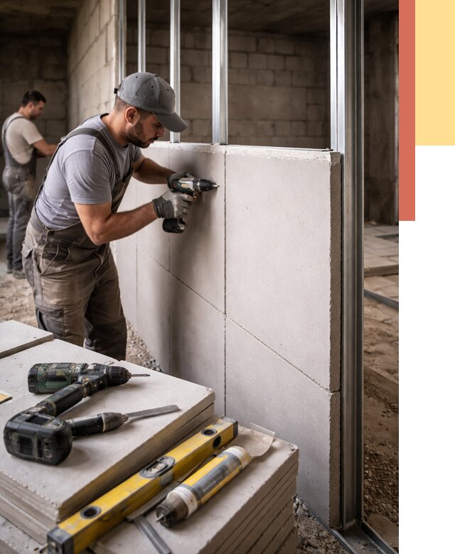 Кладка влагостойких перегородок ПГП в Березниках от 1236 руб. под ключ | ОТДЕЛОЧНИК-Брз