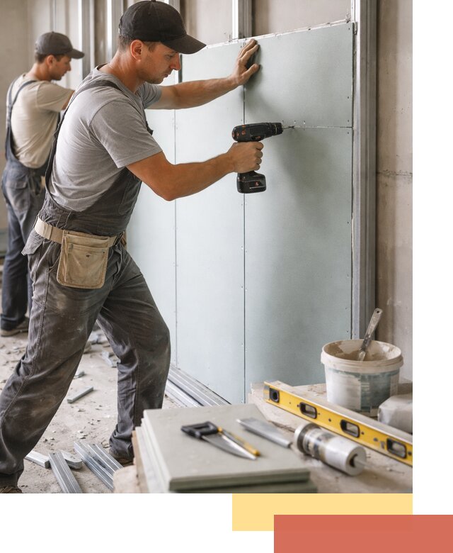 Кладка влагостойких перегородок ПГП в Березниках