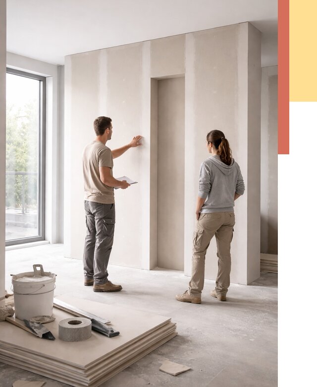 Зонирующая перегородка из гипсокартона в Березниках от 2884 руб. под ключ | ОТДЕЛОЧНИК-Брз