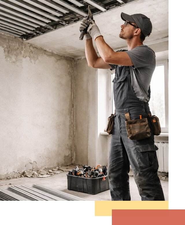 Демонтаж реечного потолка в Березниках быстро и аккуратно