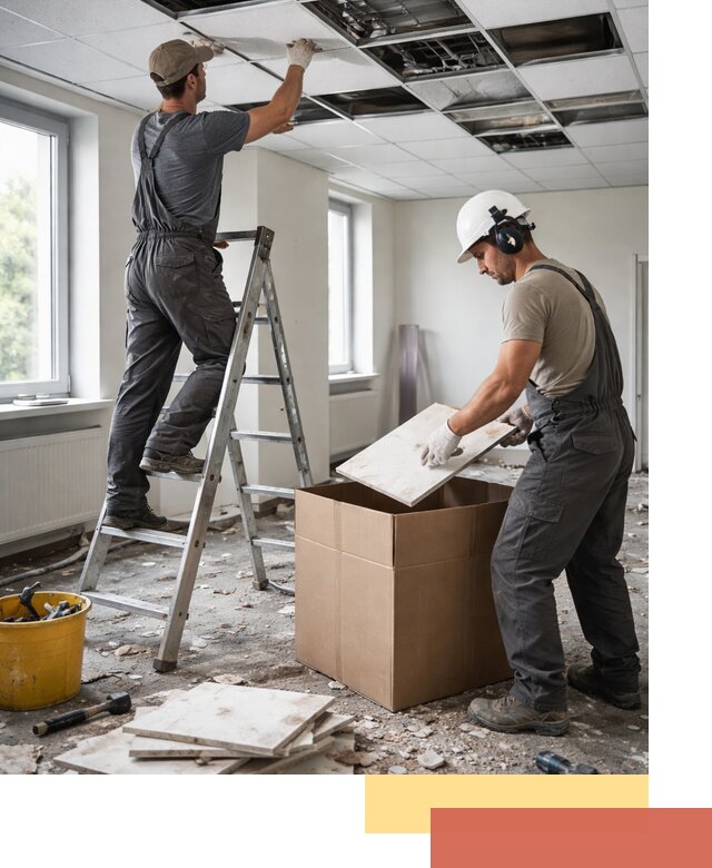 Демонтаж потолочной плитки в Березниках быстро и аккуратно