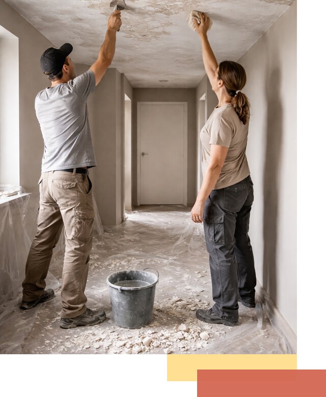 Удаление побелки с потолка в Березниках — быстро и аккуратно