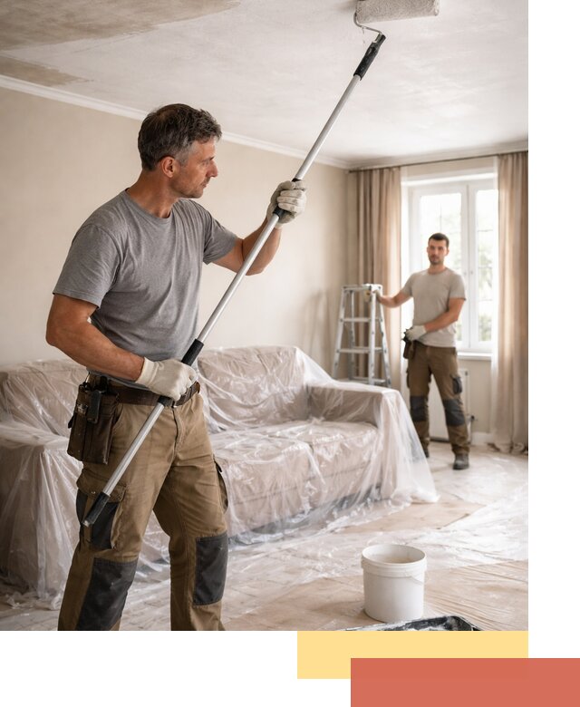 Грунтовка потолка в Березниках — подготовка под покраску и отделку