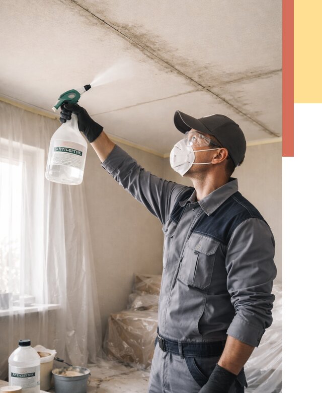 Антисептическая обработка потолка в Березниках от 2575 руб. | ОТДЕЛОЧНИК-Брз