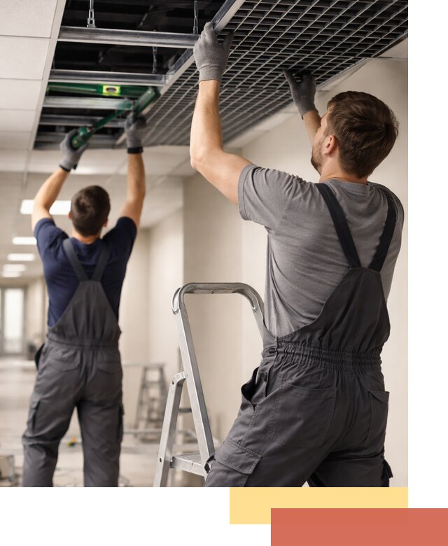 Монтаж потолка Грильято в Березниках: установка под ключ качественно