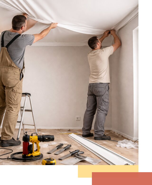 Монтаж ПВХ натяжного потолка в Березниках качественно и быстро