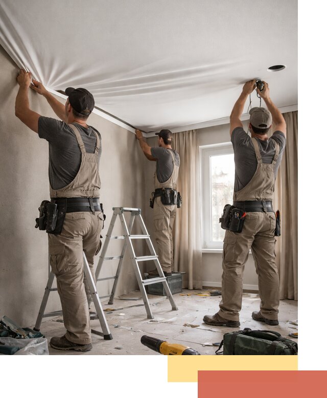 Монтаж матового натяжного потолка в Березниках качественно и быстро