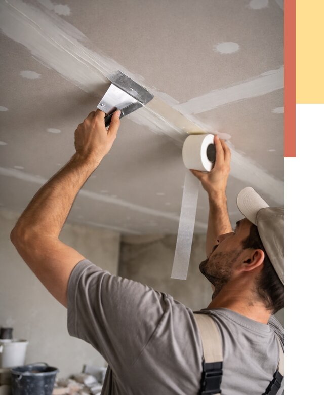 Обработка швов потолка ГКЛ в Березниках от 7724 руб. под ключ | ОТДЕЛОЧНИК-Брз