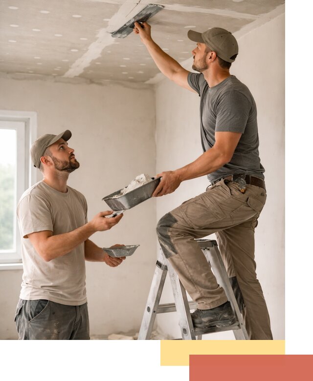 Шпаклевка потолка из гипсокартона в Березниках качественно и быстро